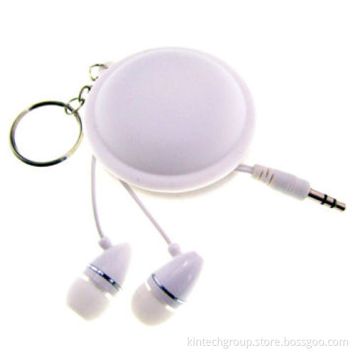 OEM MP3 earphone with silicone cable tidy, full color printed,special design for promotional product